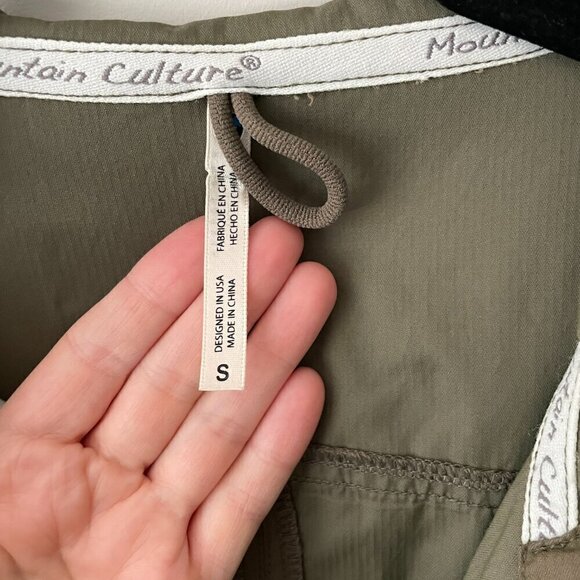 Kuhl Stryka Zip Up Hooded Elastic Waist Long Sleeve Rain Jacket Green Small - Picture 9 of 11